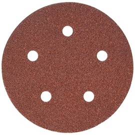 PORTER-CABLE 735500625 5-Inch 5-Hole Hook and Loop 60 Grit Sanding Discs (25-Pack)