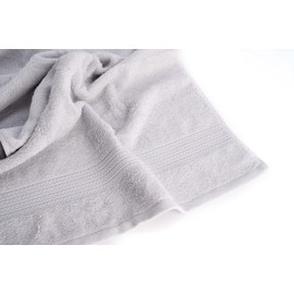 Aymando Towel 100% Egyptian Premium Cotton, Soft, Elegant, High Quality, Fine, Exclusive (50 x 90 cm, White)
