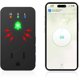 YS-yalotrs Power Failure Alarm with WiFi, Power Outage Alarm for Freezer, Loud 110dB & LED