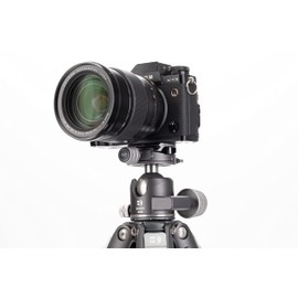 Benro GX35 Low Profile Ballhead with PU56 Plate, 35kg/77lb Capacity, Dual Panning, Aluminum, Arca-Swiss, Ultralight, Secure Locking Mechanism