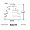 EMPI Inner & Outer CV Axle Boot Kit For Toyota