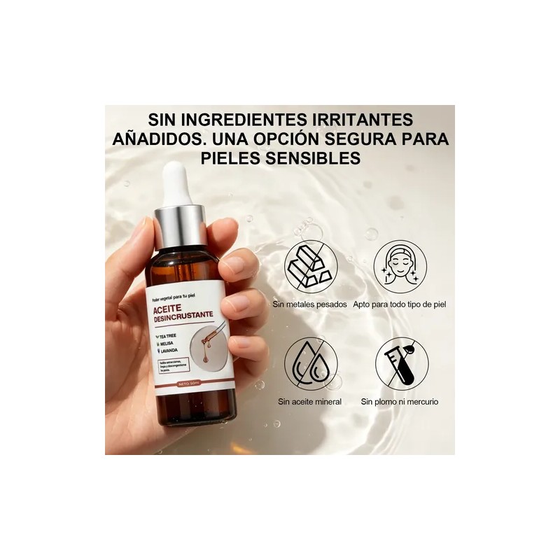 50ml*2 Facial Aceite Desincrustante Exfoliante Reduce Poros