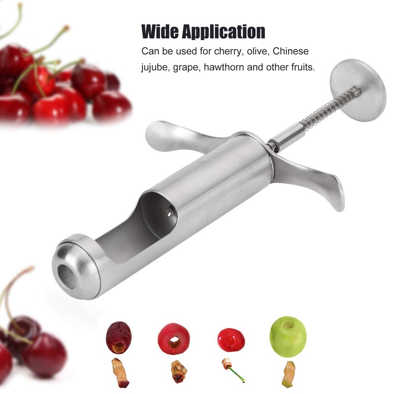 Fruit Core Remover Tool Jujube Corer Cherry Pitter Stainless Steel