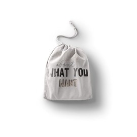 Le Jardin du Lin Printed Cotton Bags with Drawstring, Shopping Bag, Fabric Bag, Fabric Bag, Vegetable Bag, Reusable, Environmentally Friendly, Multipurpose, Foldable, Size: 30 x 40 cm