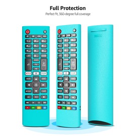 Case for LG TV Remotes, Glow in The Dark Remote Cover for LG Smart TV Remote Control AKB75095307,AKB74915305,AKB75375604, Replacement Anti-Slip Shockproof Washable Silicone Protective Case (Blue)