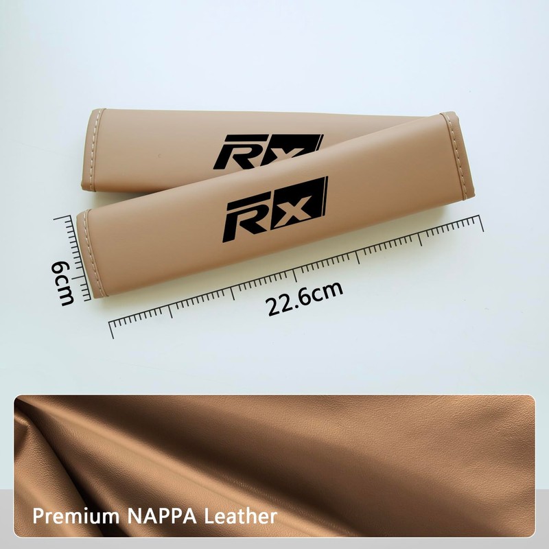 Treesiche Nappa Leather Seat Belt Shoulder Pad,Seat Belt Cover for