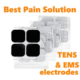 PREMU 20PS WHITE CLOTH ELECTRODE 2" x 2" for InTENSity Twin Stim III TENS & EMS UNIT