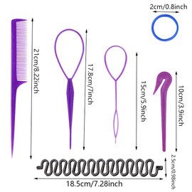 1000 pcs Small Elastic Hair Bands Elastics kids Rubber Band Ties Topsy Tail Tools Ponytail Maker Clip Cutter Remover Pony Pick for Wedding Hairstyle and Toddlers Baby Girls Accessories