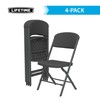 Lifetime Folding Chairs, Heavy Duty Foldable Chair Contoured for Comfort,