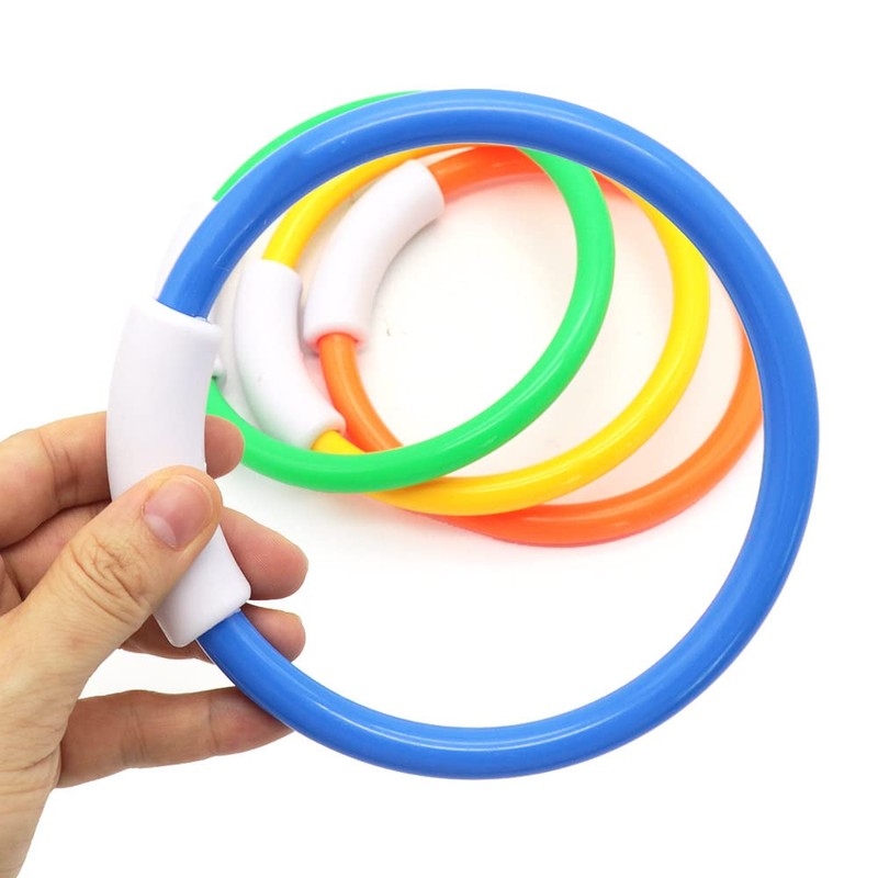 Diving Rings Penta Angel 4Pcs Plastic Portable Underwater Swimming Pool