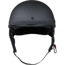 Raider 26-619-16 Unisex-Adult Motorcycle Half Helmet (Matte Black, X-Large)