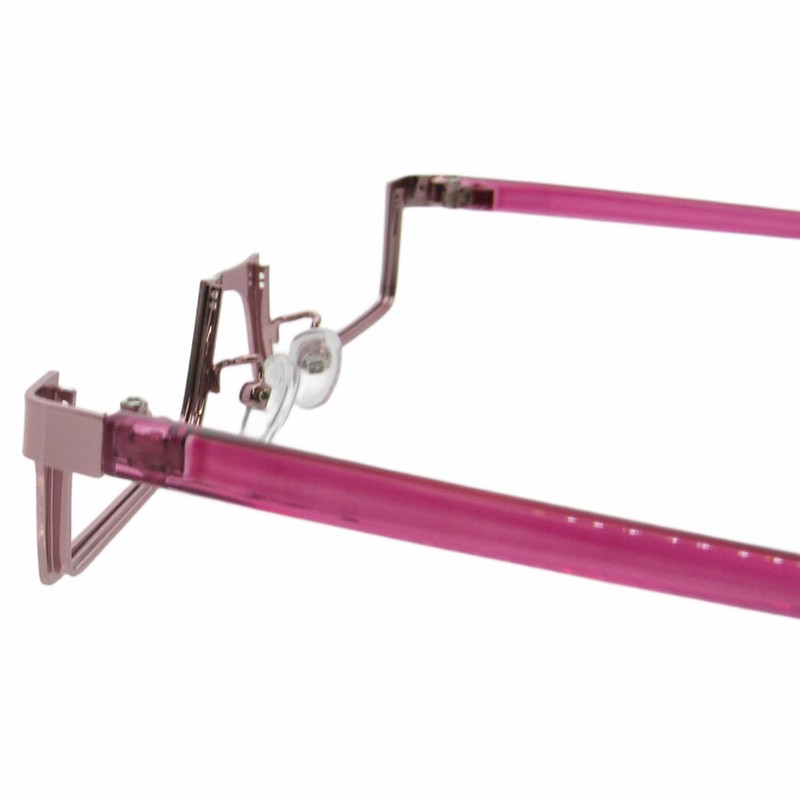 KKD Frameless Cosplay Moe Glasses Under Rim Fashion Glasses Metal