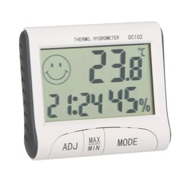 Digital Thermometer Hygrometer Accurate Digital Thermometer Indoor Outdoor Thermometer Hanging Indoor Thermometer with Magnet Indoor Thermometer with Time Baby Room Thermometer (1)