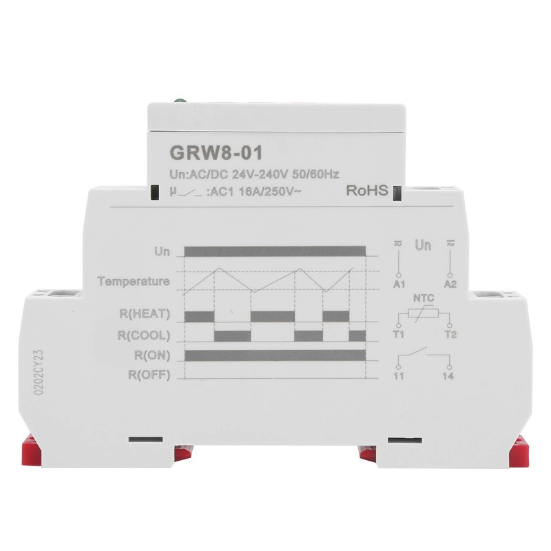 Temperature Control Relay GRW8-01 Temp Controller Electronic Repeat Relay LED