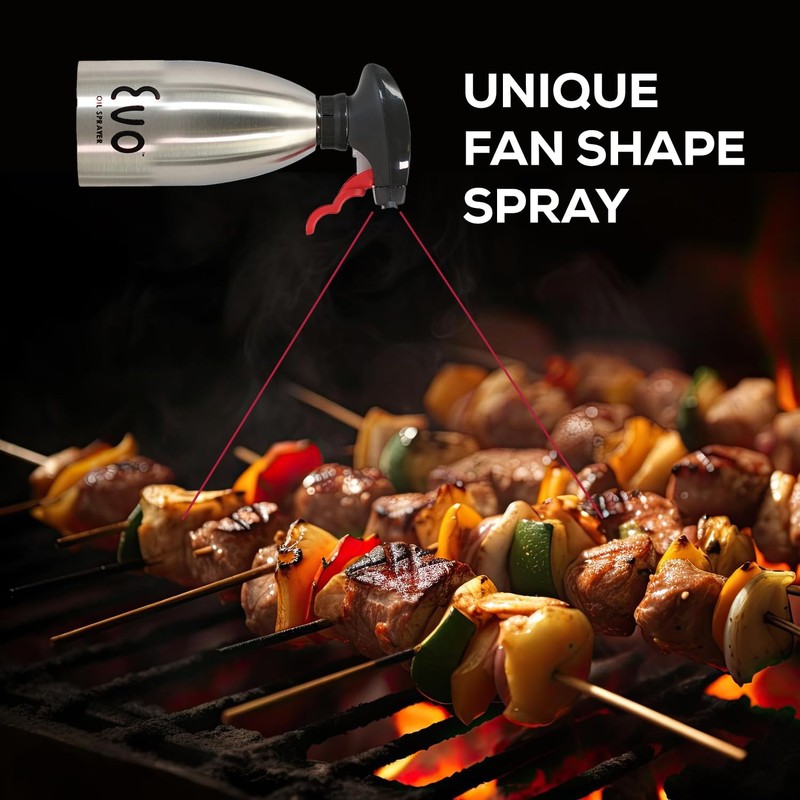 Evo Oil Sprayer 18/8 Stainless Steel, Non-Aerosol for Olive, Cooking