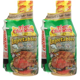 Tony Chachere's Marinade Roasted Garlic & Herb W/ Injector, 17 oz, 2 pk