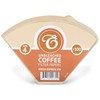 400 Size 4 Coffee Filter Paper Cones, Unbleached by EDESIA