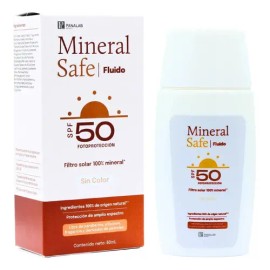 Panalab Mineral Safe Fluido FPS 50 Sin Color  Mineral Sunscreen SPF 50, 50ml                                                                          