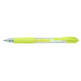 Pilot G207 Retractable Gel Rollerball 0.7 mm Tip (Single Pen) - Pastel Yellow