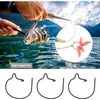 Jowxsx 21 Pieces S/M/L Stainless Steel Carp Fishing Maggots Clip