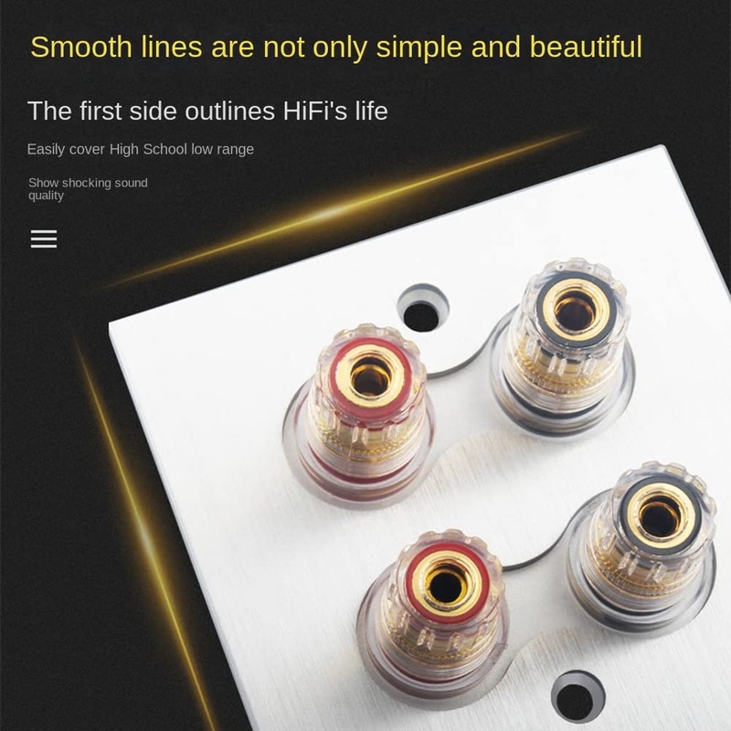 Byttlerom Connector Banana Wall Plate Banana Plug Binding Post Wall