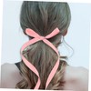 PACKOVE 2 Pairs Cute Hair Ties with Ribbon Bows Comfortable