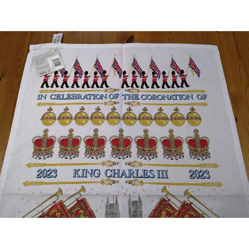 Ulster Weavers King Charles III Coronation 100% Cotton Tea Towel