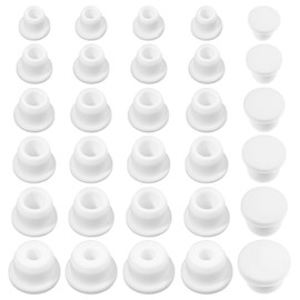BOHUIZ 30 Pcs Salt and Pepper Stoppers Plugs, Silicone Salt Shaker Stopper Plug 6 Sizes Bottle Stopper Soft Shaker Plug Replacement Reusable Stoppers Plugs for Pots Bottles Pipes Home Kitchen(8.3,10,
