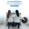 Neewer® Wooden Duet Piano Bench with Padded Leather Cushion for