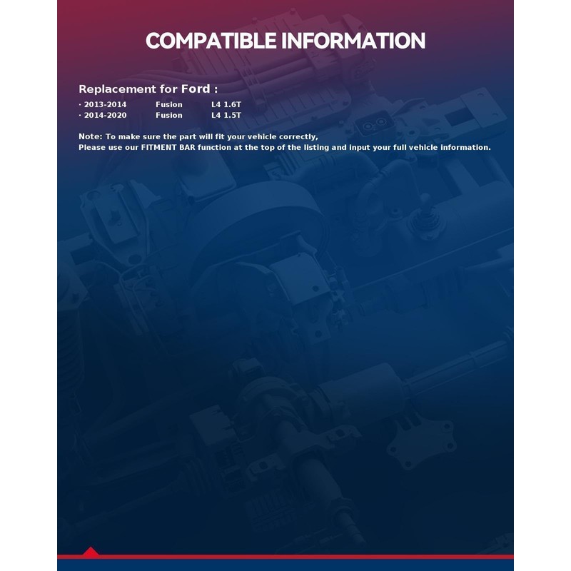 KAX New Starter Motor 19279N Compatible with Ford 2014-2020 Fusion