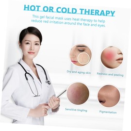 OHPHCALL Djustable Elastic Straps Multi-use Facial Mask Ice and Heat Therapy for -day Comfort