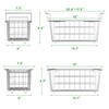 SUZLON 3Pack Freezer Organizer Bins,2Pack Stackable Deep Freezer Organizer &