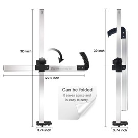 Zozen Drywall Cutting Tool, Foldable Drywall Cutter, Metric + Imperial Scale, Easy Ripper/Multifunction/Safe Cutout Tool, with 10pcs Spare Blade. Professional and Efficient.
