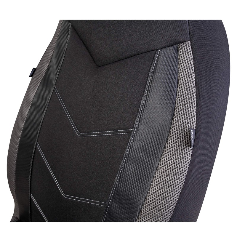 PIC AUTO High Back Car Seat Covers - Sports Carbon