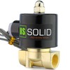 U.S. Solid 3/8" Electric Solenoid Valve 12-VDC, VITON Gasket, Air,