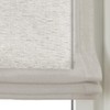 Roman Blind with Eyelets Brondy Taupe Natural Semi-Transparent Linen Look