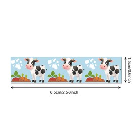 12 Rolls Animal Farm and Washi Tape Set Cute Small Animal Decoration Tape Scrapbooking Supplies Seasonal Decoration Tape DIY Craft