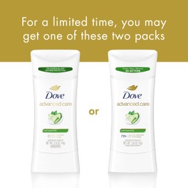 Dove Advanced Care Antiperspirant Deodorant Stick Cool Essentials for Helping Repair Skin Barrier After Shaving, with 72-Hour Sweat & Odor Protection, 2.6 oz