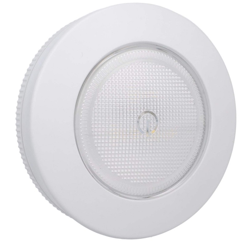 Ecolight Battery-Operated 3-Pack Tap Pucks - 30,000 Hours Lamp Life