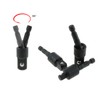 DGZZI 3PCS Swing Socket Adapter Black Universal Joint Hex Shank