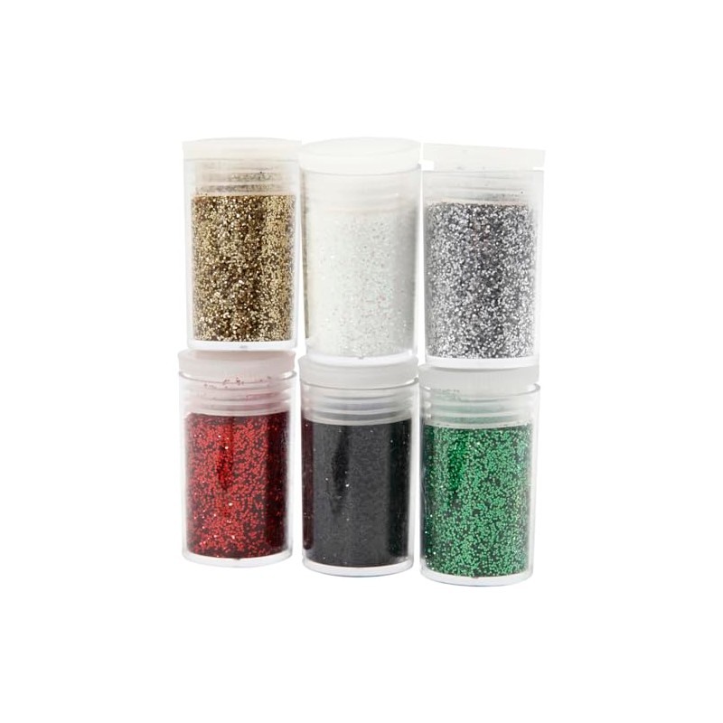 Creativ Company 28588 Glitter Set - Glitter Set - Black,