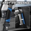 ongfuwu 2PCS Car Seat Belt Cover Pad, Soft Carbon Fiber