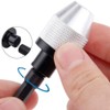 Fongmore 2 Pieces 1/4 Inch Hex Shank Keyless Drill Chuck