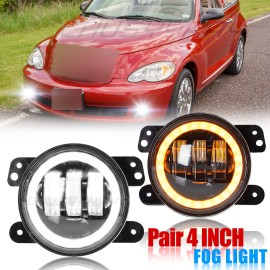 CHUSYYRAY For Chrysler PT Cruiser 06~10 Clear Lens Pair Fog Lights Driving Lamps Assembly