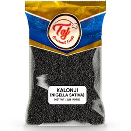 TAJ Gourmet Foods TAJ Kalonji Seeds | 2-Pounds | Black Cumin Seeds, Nigella, Black Seeds, Black Caraway