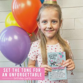 Hadley Designs 15 Kitty Cat Birthday Party Invitations for girls-Kitten Invitations for Kids