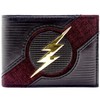 DC Flash Gold Lightning Emblem Outfit Textured Wallet Bi-Fold ID