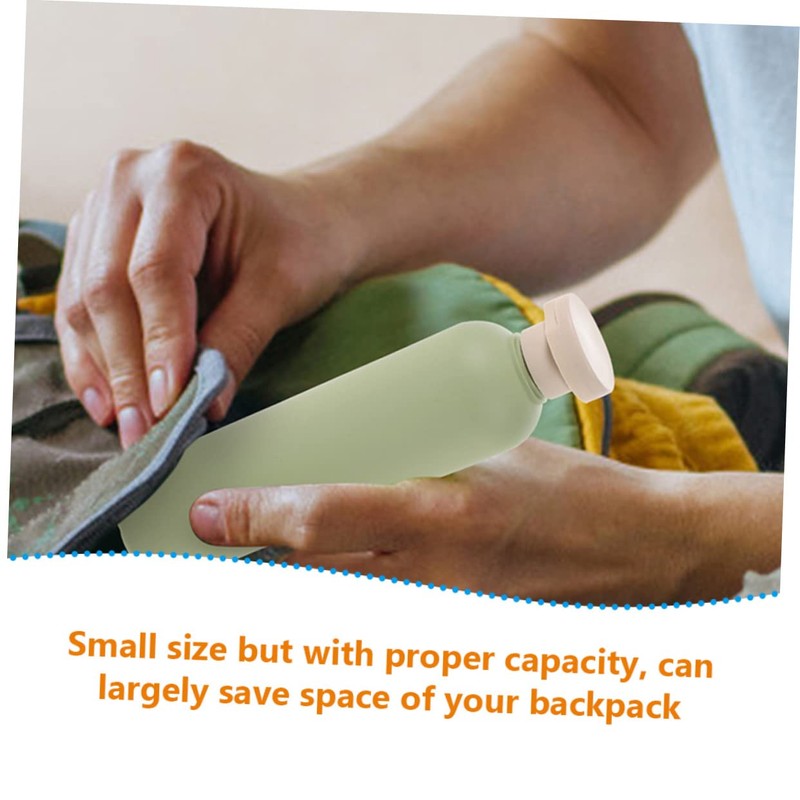 WOONEKY 2pcs Flip Cap Travel Bottles Portable Toiletry Containers for