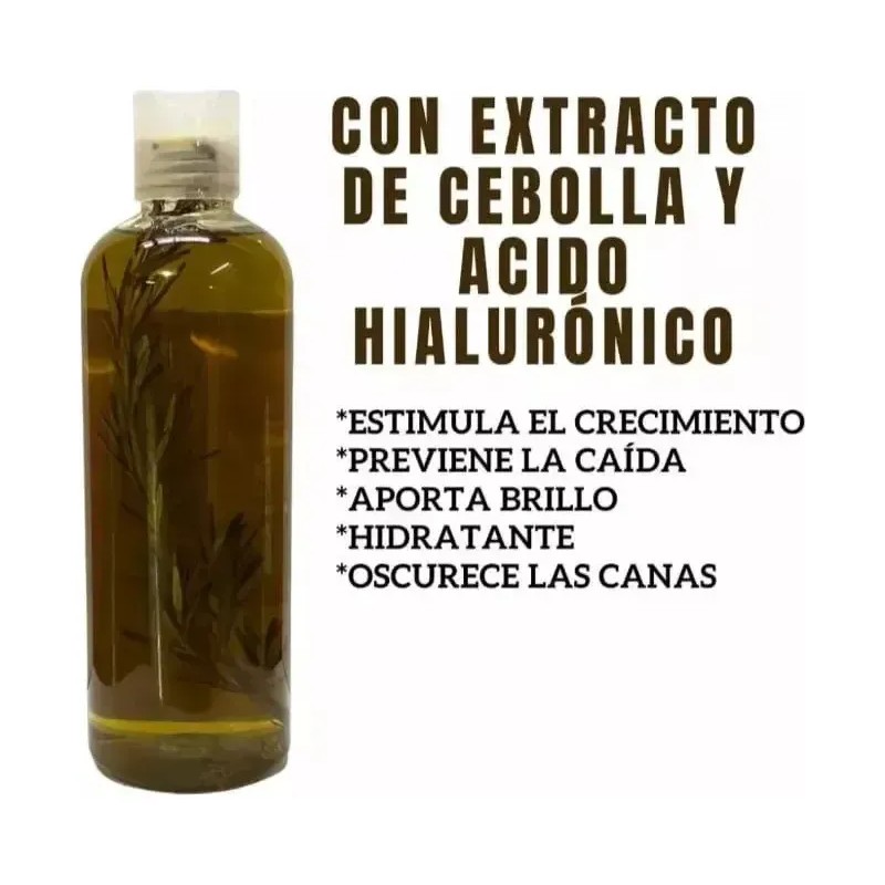 Shampoo Artesanal Anticaída Crecimiento Con Romero Rapunzel