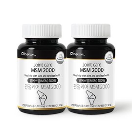 Lonelywell [로니웰] 관절케어 MSM 2000 120정 x 2개 (총 4개월분) [Loniwell] Joint Care MSM 2000 120 Tablets x 2 (Total 4 Months Supply)